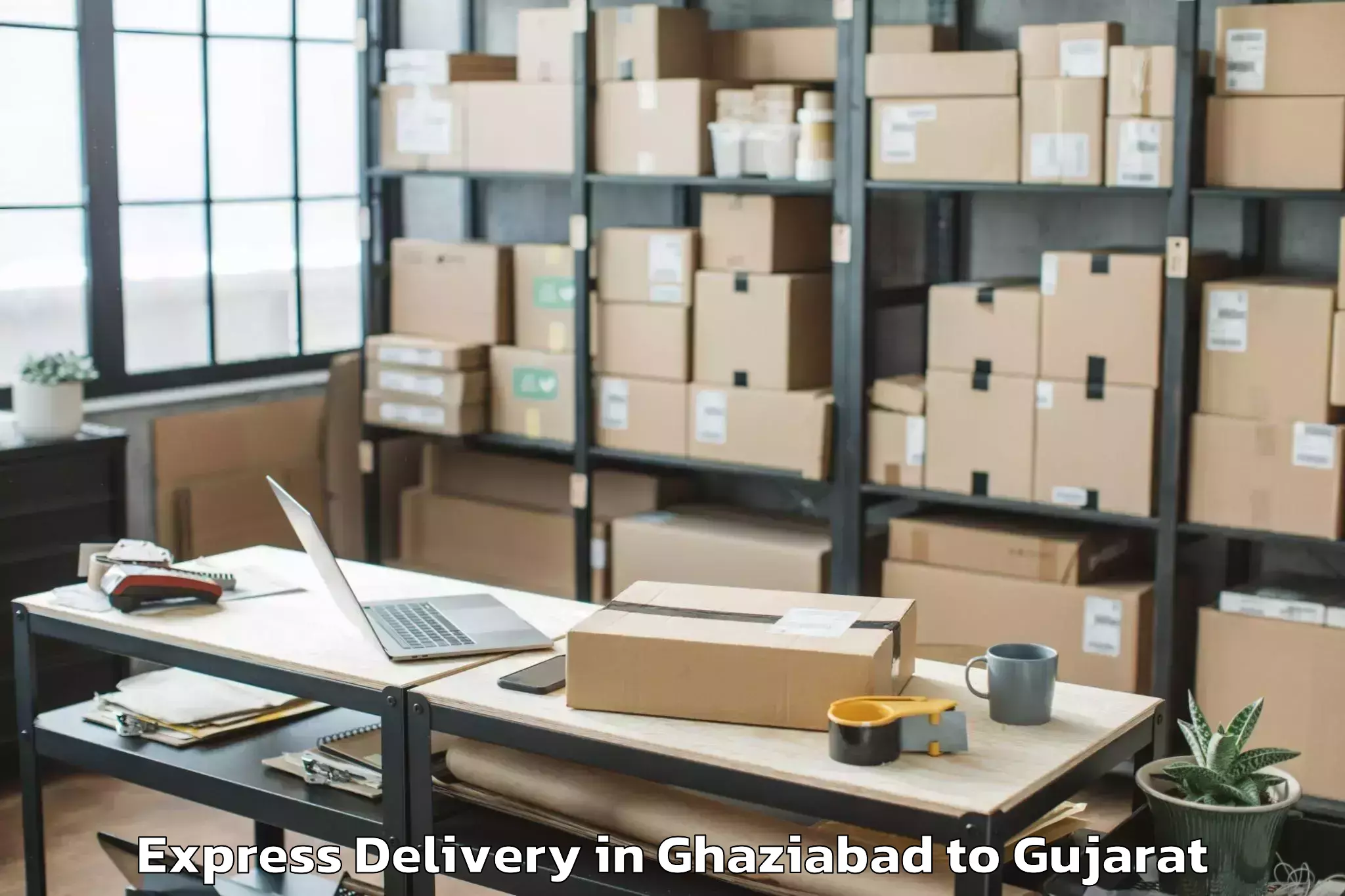 Book Ghaziabad to Dhuvaran Express Delivery